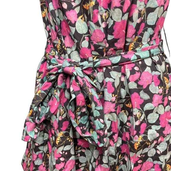 Roller‎ Rabbit Manusa Ainsley Mini Dress Black Floral Print Size Small - Picture 5 of 12